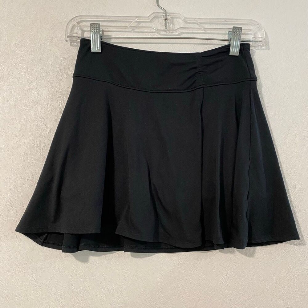 Abercrombie Kids YPB 11/12 Black Flowy Athletic Tennis Skort Skirt